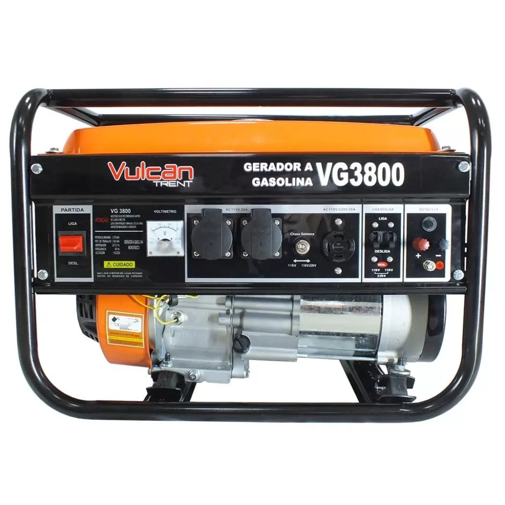 GERADOR A GASOLINA 4T 7HP 208CC 3.0KVA BIVOLT ALTERNADOR EM COBRE - PARTIDA MANU
