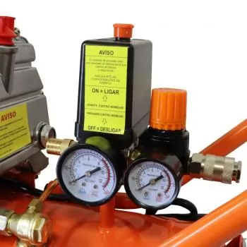 COMPRESSOR DE AR 50 LITROS 2,5HP 8 BAR 220 VOLTS DUAS SAIDAS DE AR - VC-50L VULC
