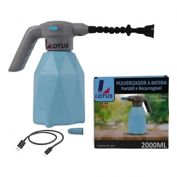 PULVERIZADOR A BATERIA PORTATIL RECARREGAVEL 2LT - LOTUS